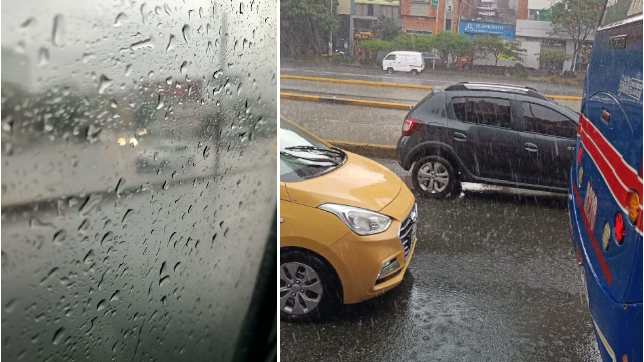 ¡De norte a sur! Reportan lluvias en diferentes municipios del Valle de Aburrá