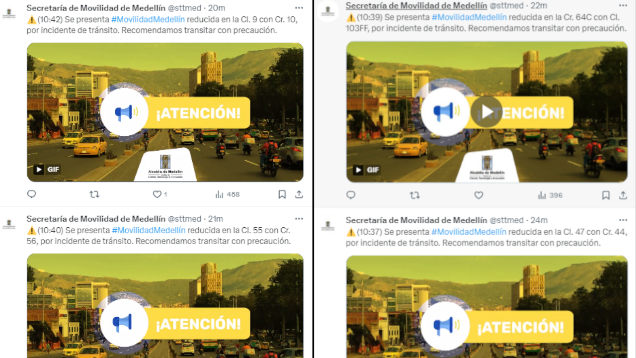 Así avanza la marcha en Medellín, poco a poco llegan al Parque de las Luces para apoyar al gobierno