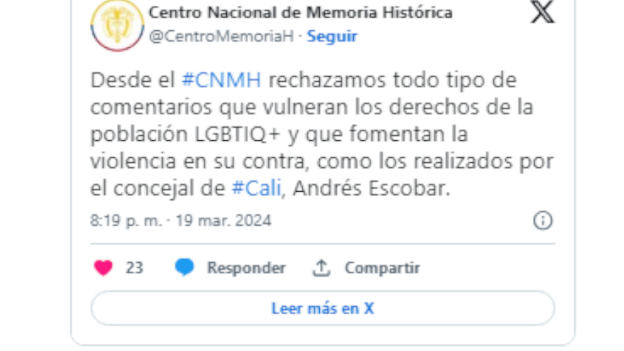 Fiscalía investigará a Andrés Escobar por trino transfóbico