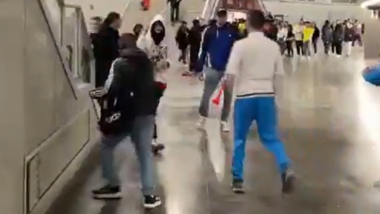 ¡Qué vergüenza!: Siete ‘pelagatos’ protagonizaron una pelea en España al término del partido de Colombia