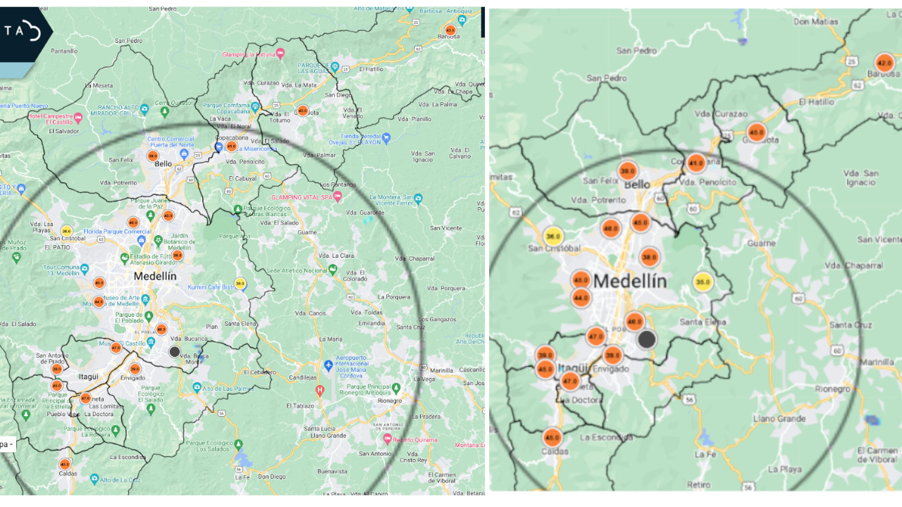 Así se ve Medellín por el deterioro en la calidad del aire este miércoles 6 de marzo 1000