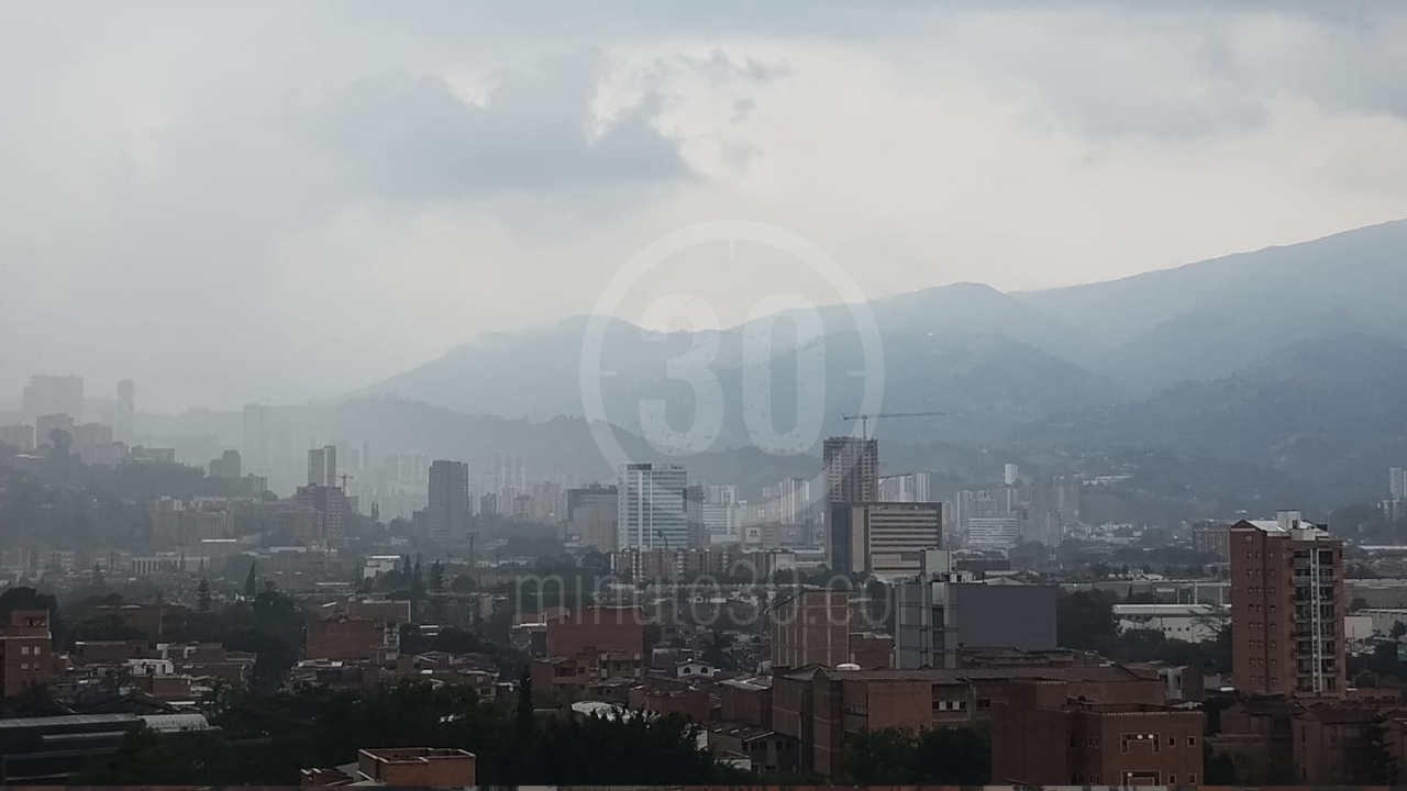 Fuerte aguacero en el sur del Valle de Aburrá en la tarde de este domingo 31 de Marzo