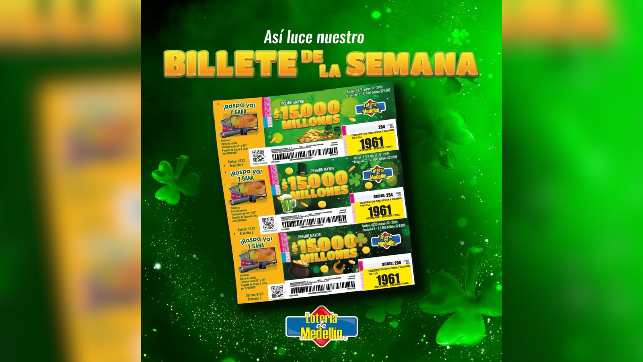 ¡Vuelve el Raspa Ya! de la Loteria de Medellín, el juego que le permite al comprador ganar al instante