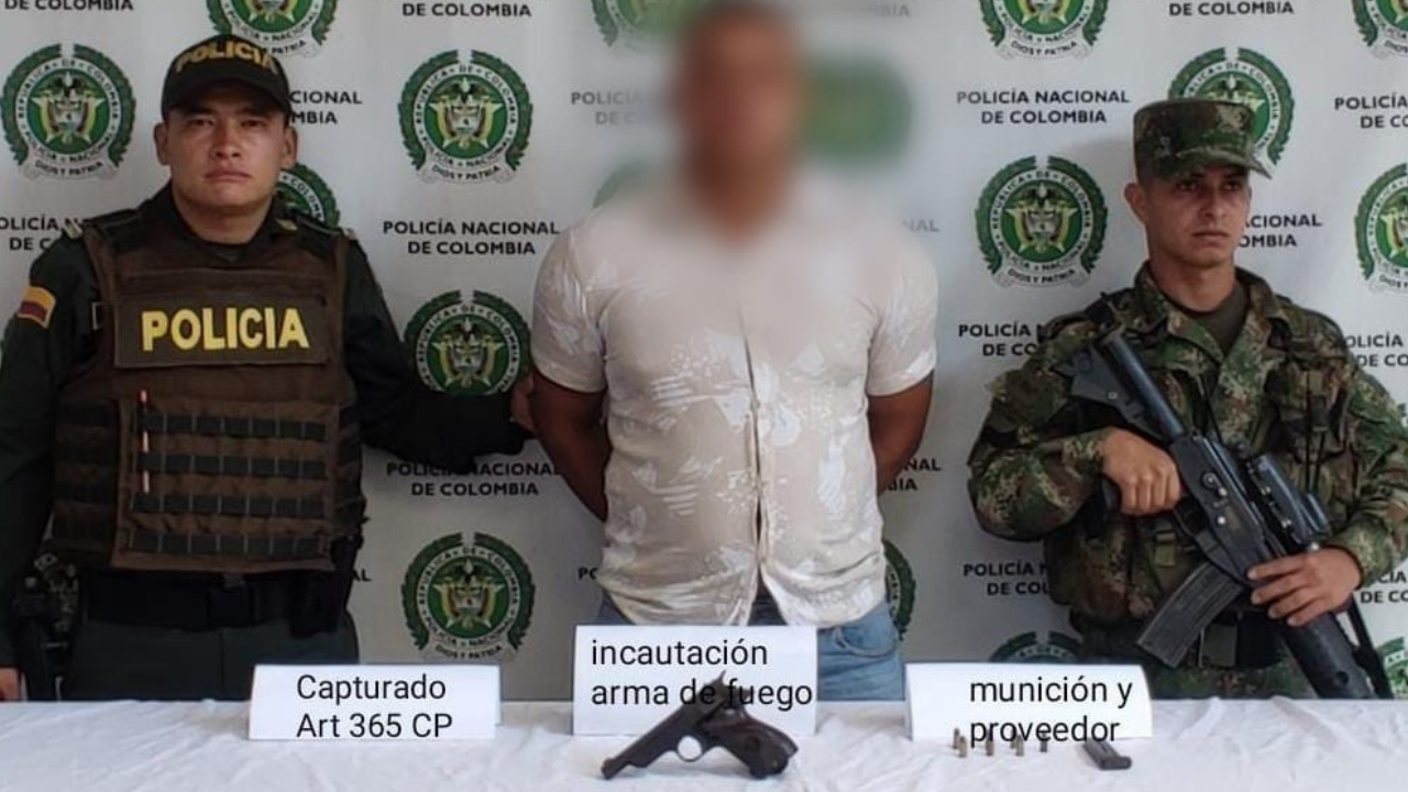 Dos capturas por tenencia ilegal de armas en Salgar y Amalfi