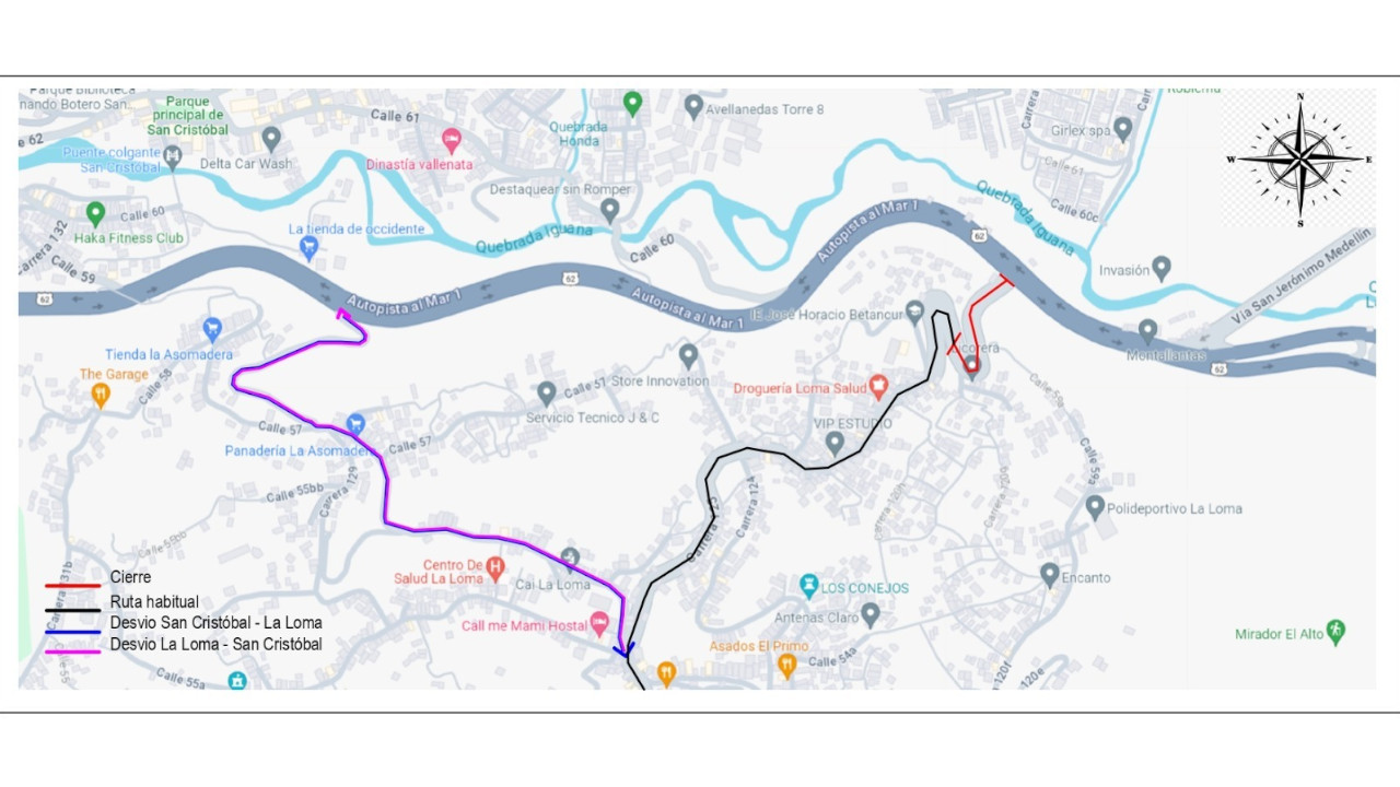 Habitantes de La Peña, corregimiento de San Cristóbal, habrá cierre vial para ampliar infraestructura de alcantarillado