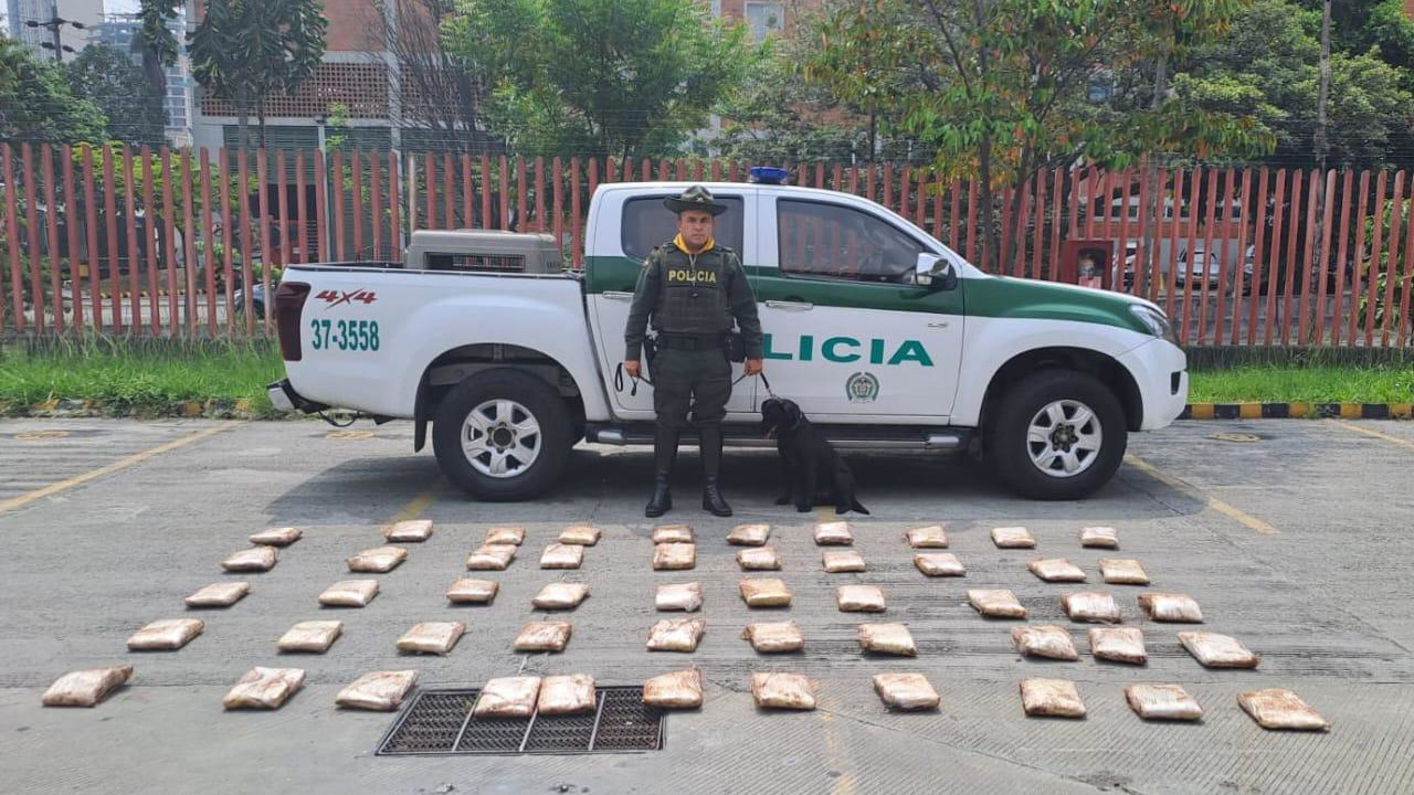 En cajas de encomiendas, incautaron 3 mil gramos de estupefacientes en Sabaneta