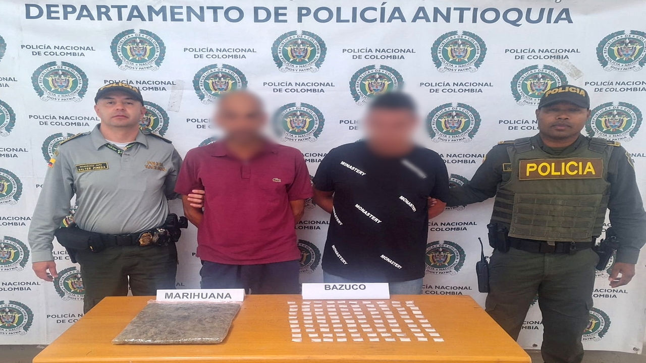 En Yarumal, Ciudad Bolívar y Jericó los capturaron portando droga 