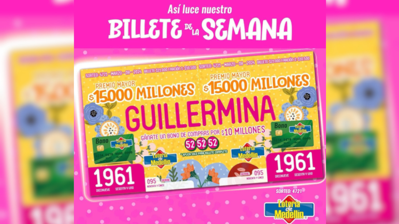 Más de mil nombre de mujeres y hombres fueron integrados al diseño de los billetes de la Lotería de Medellín