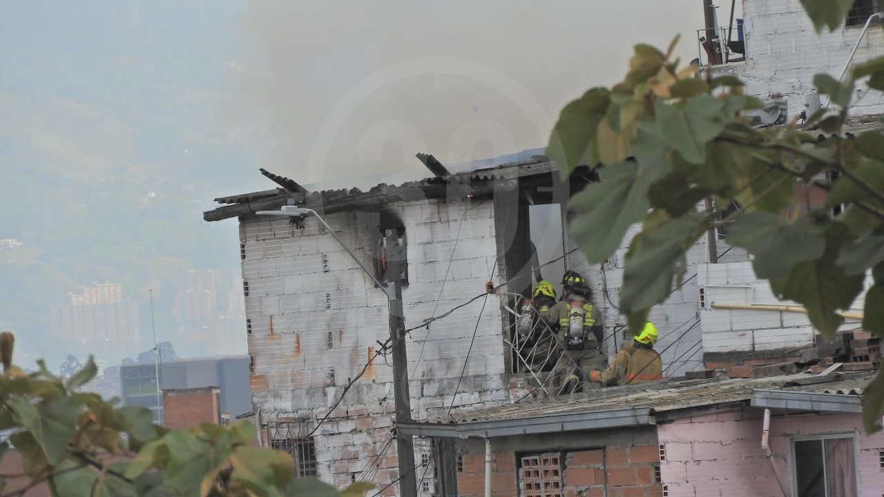Se registró un incendio en una vivienda en el barrio El Pesebre