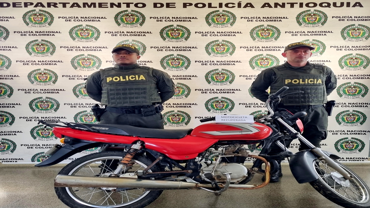 Motos recuperadas en cuatro municipios de Antioquia se las habrían robado en Medellín