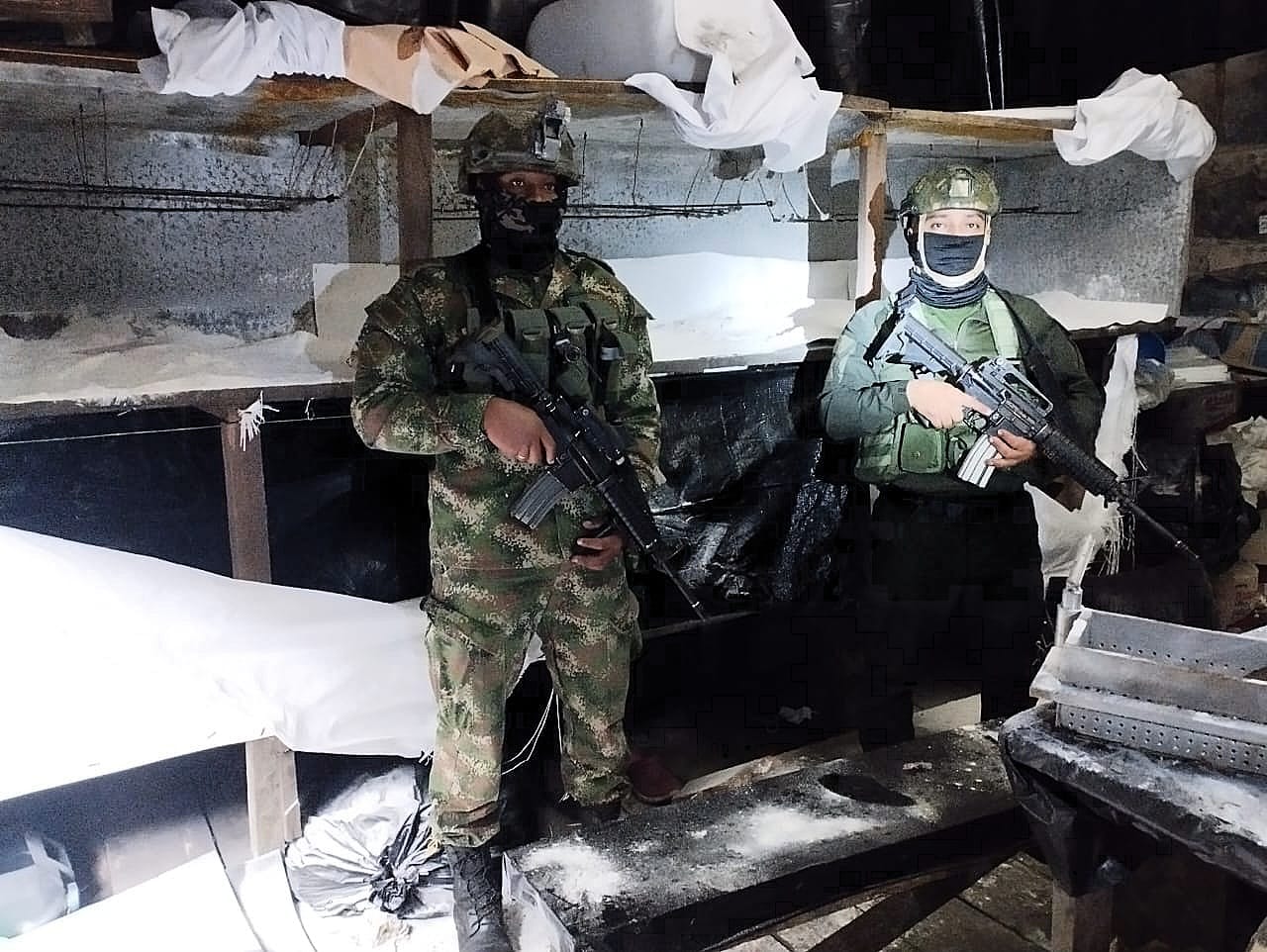 En Nariño fue destruido gigantesco laboratorio de clorhidrato de cocaína de las disidencias