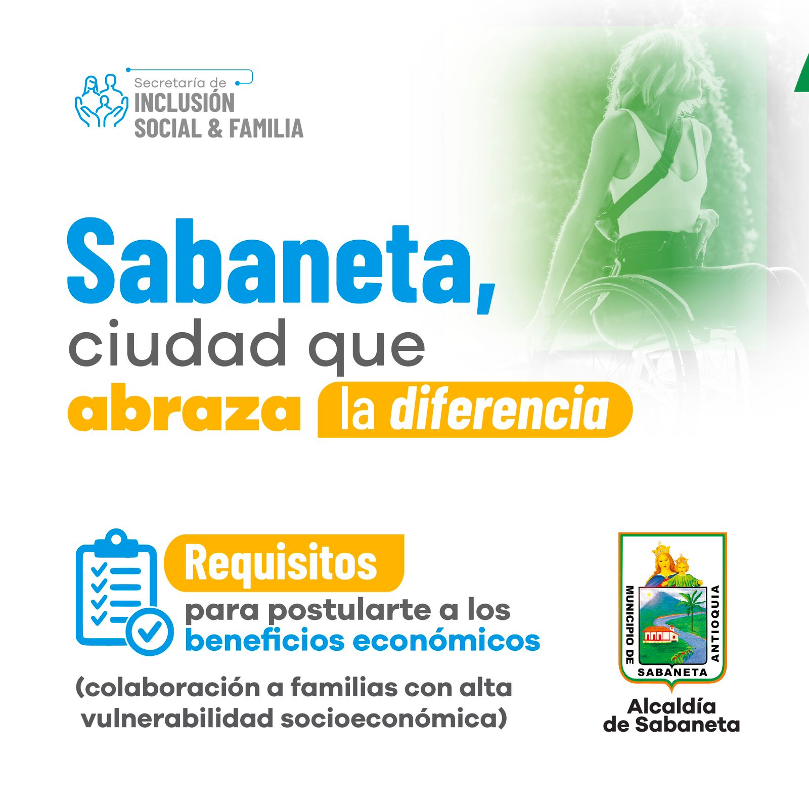 Sabaneta está brindando apoyos sociales ¿Sabes como postularte? 