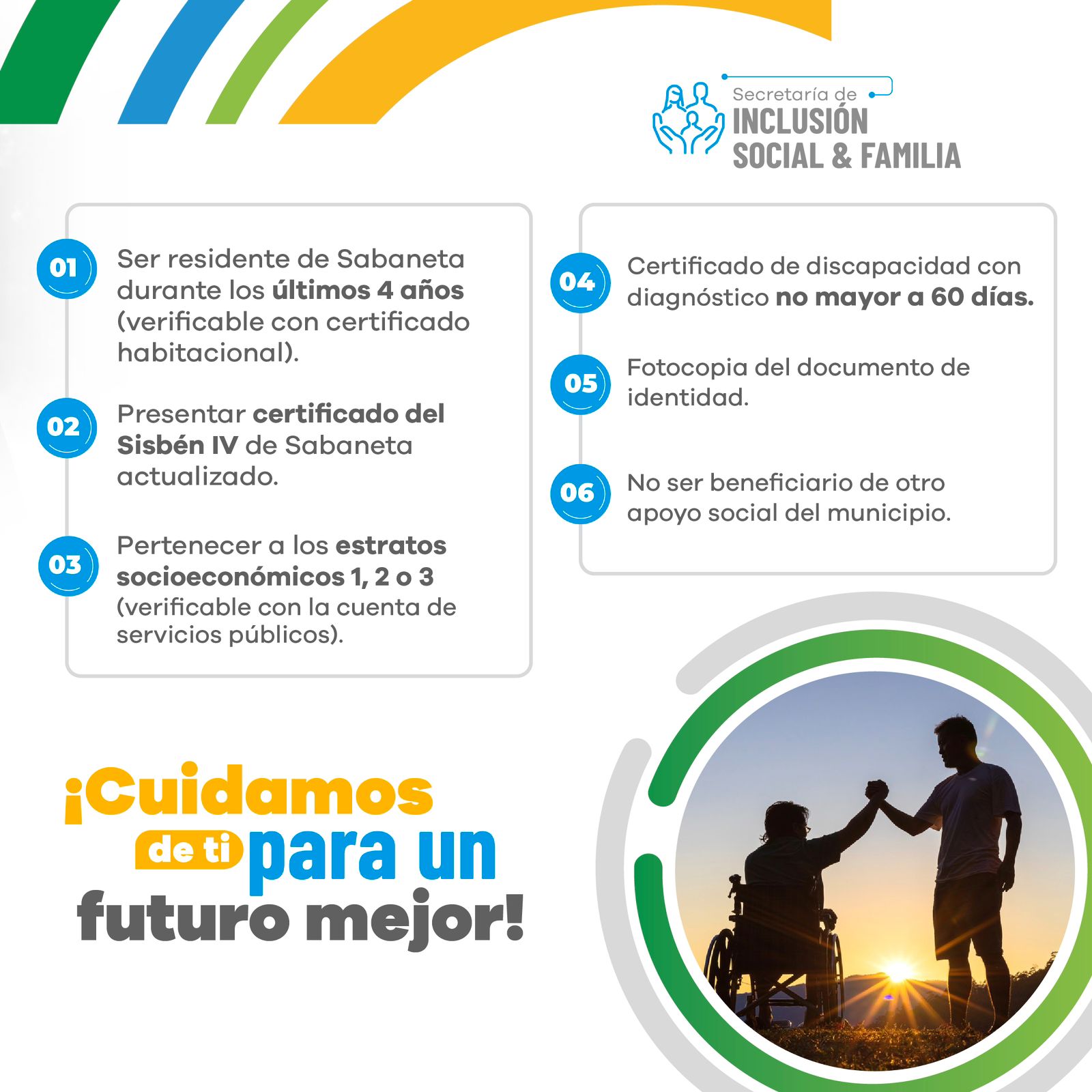 Sabaneta está brindando apoyos sociales ¿Sabes como postularte? 