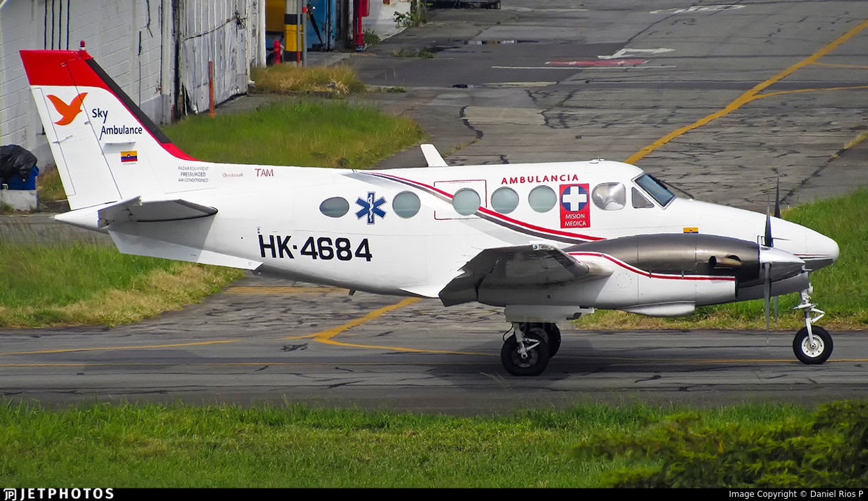 Avioneta ambulancia estrellada entre Yarumal y Santa Rosa de Osos