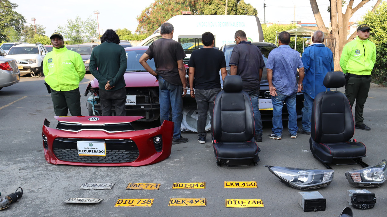 Personas capturadas por hurto en Cali