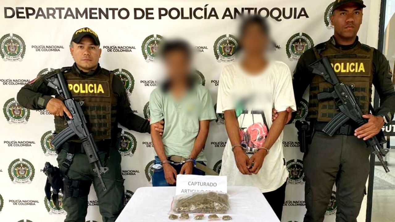 En tres municipios de Antioquia los cogieron andando con drogas