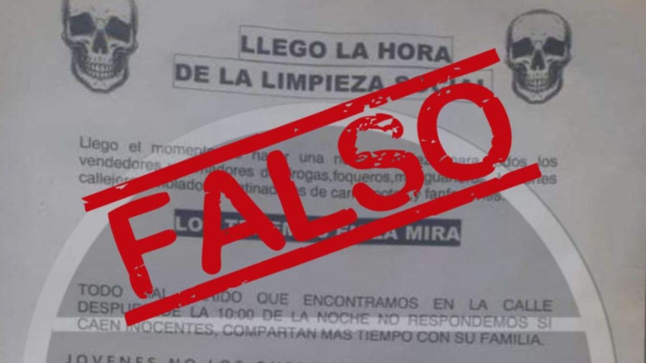 ¡Ojo! Panfleto falso anda circulando en Bogotá