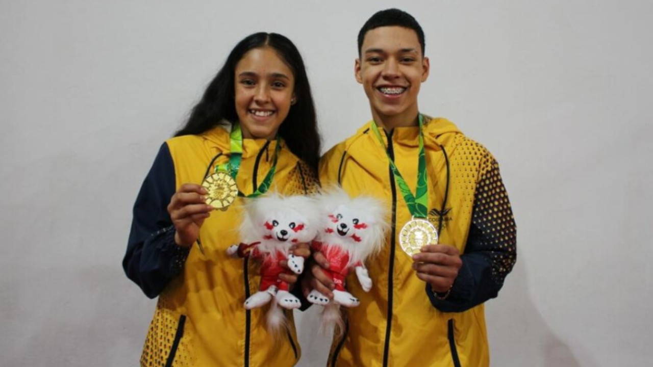 Los hermanos Ramírez, oro en taekwondo en Sucre 2024