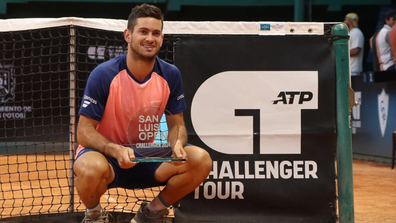 Nicolás Mejía, campeón del Challenger de San Luis Potosí
