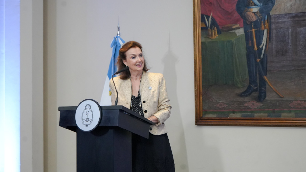 Canciller argentina Diana Mondino