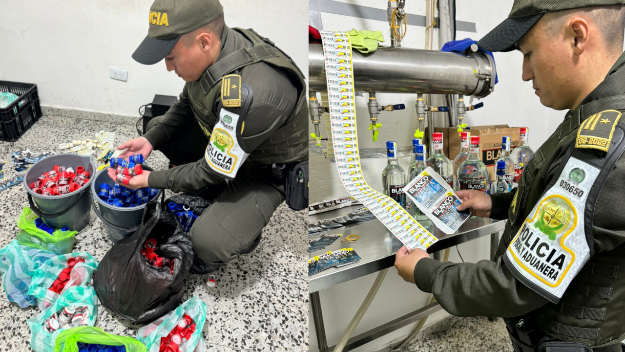 Desmantelan una fábrica clandestina de licor adulterado en Cali