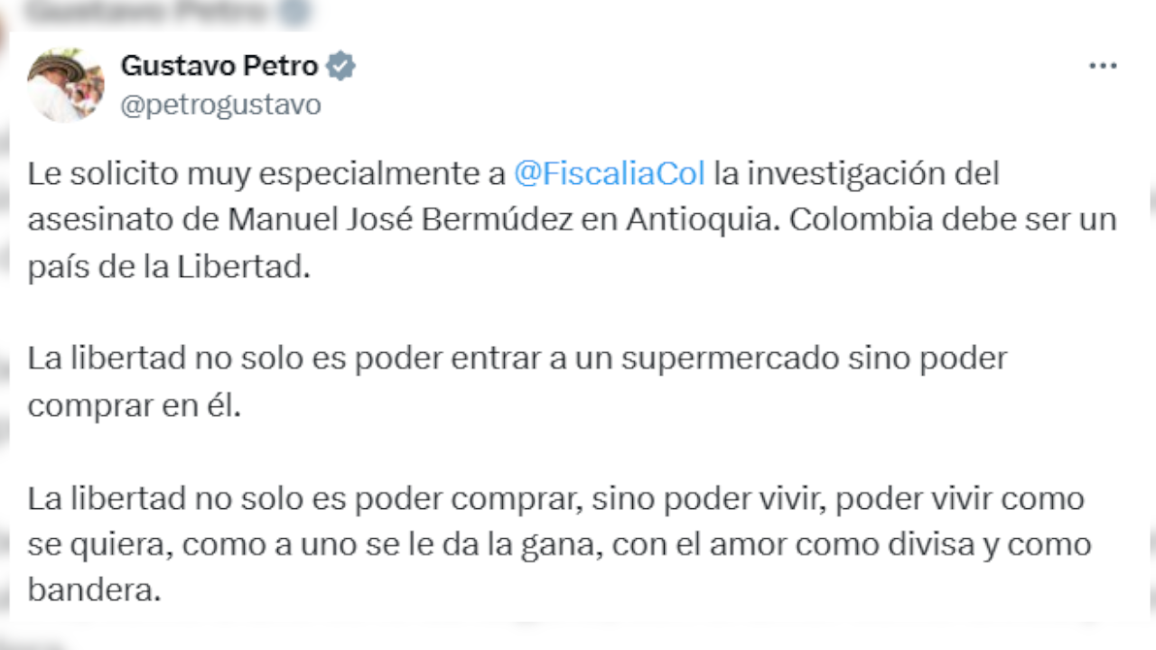 El presidente Petro solicitó a la Fiscalía investigar la muerte del profesor de la UdeA y abanderado del poliamor