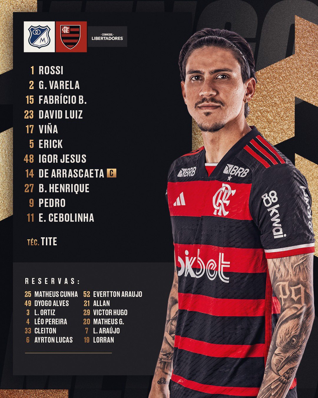 ¡Son Colombia en la Libertadores!: Titulares de Millonarios para enfrentar a Flamengo 3 GKL B3kWUAA011e