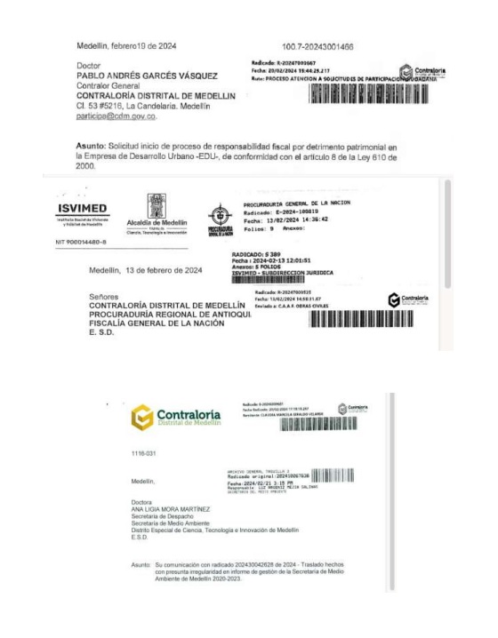 La Alcaldía de Medellín entregó detalles sobre los procesos entregados a cada ente de control por los 501 hallazgos 3