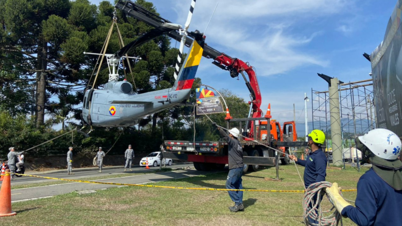 Restauran helicóptero de Las Delicias en Rionegro