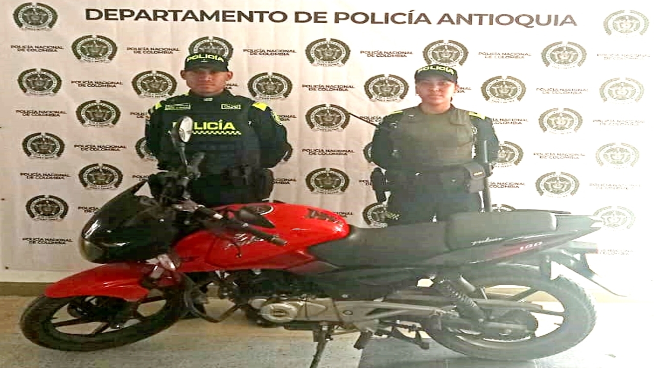 Conozca las placas de las 5 motocicletas recuperadas en municipios de Antioquia