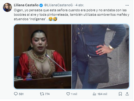 Senadora Martha Peralta respondió a quienes criticaron sus ‘boobies’
