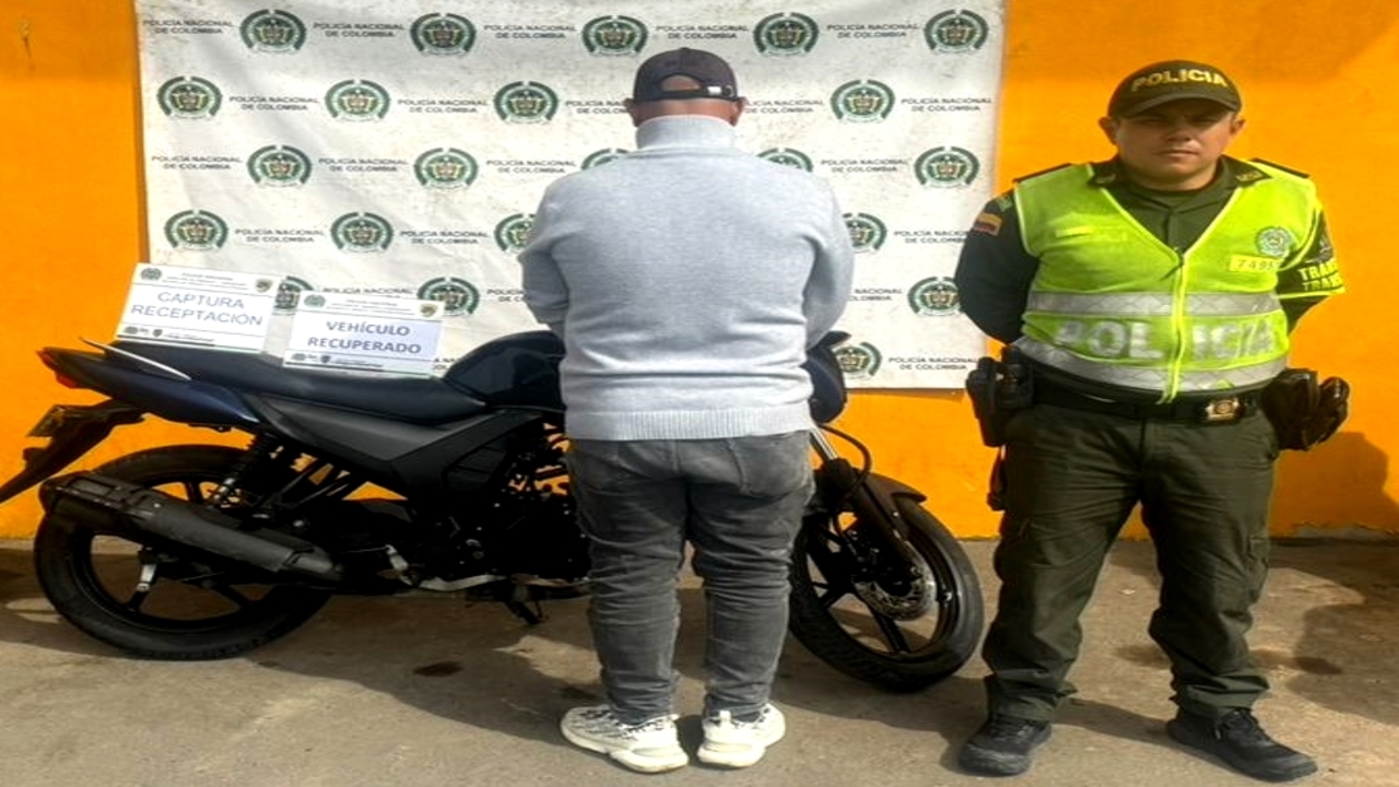 Las placas de las seis motocicletas recuperadas en Antioquia