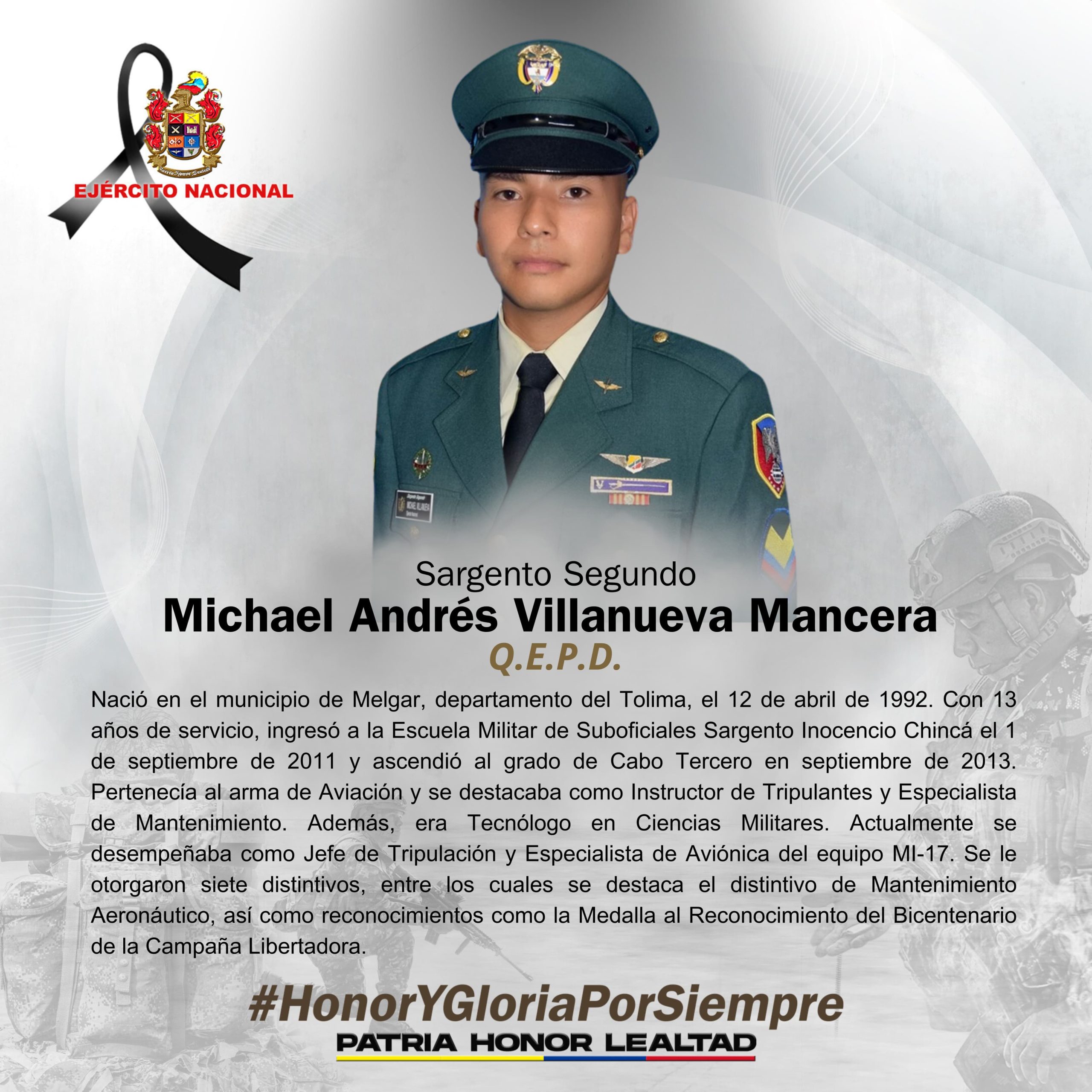 Estos son los perfiles de los militares muertos en accidente aéreo en Bolívar