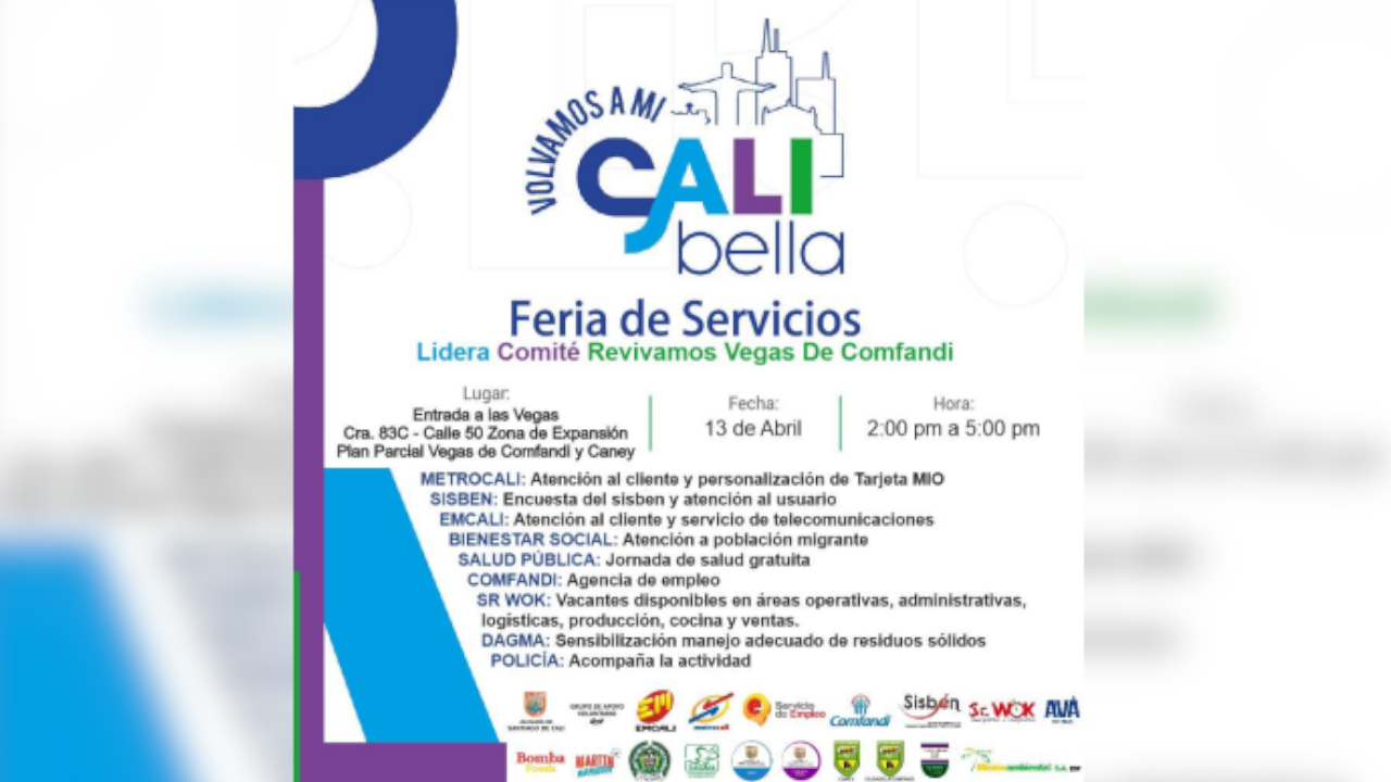 La Alcaldía de Cali desmiente y advierte sobre el evento no autorizado: 'Feria de Servicios'