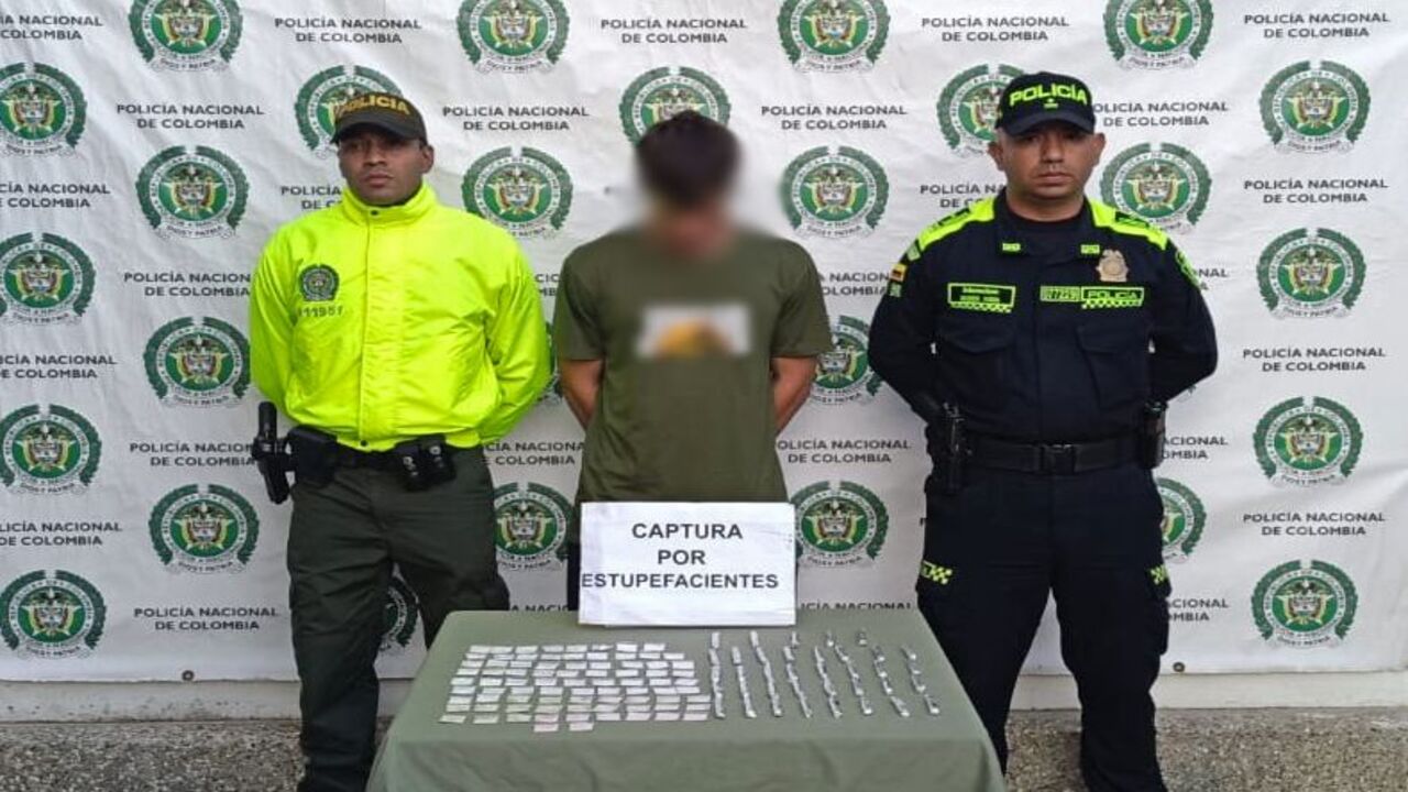 Capturas por tráfico de drogas en Ciudad Bolívar y Guarne