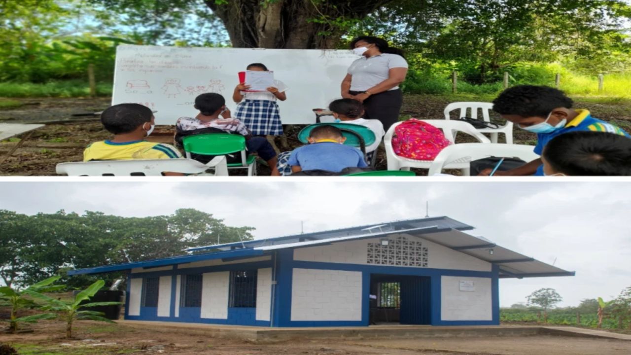 Estudiantes de Necoclí dejan atrás las clases bajo un árbol: cumplieron su sueño de tener un aula