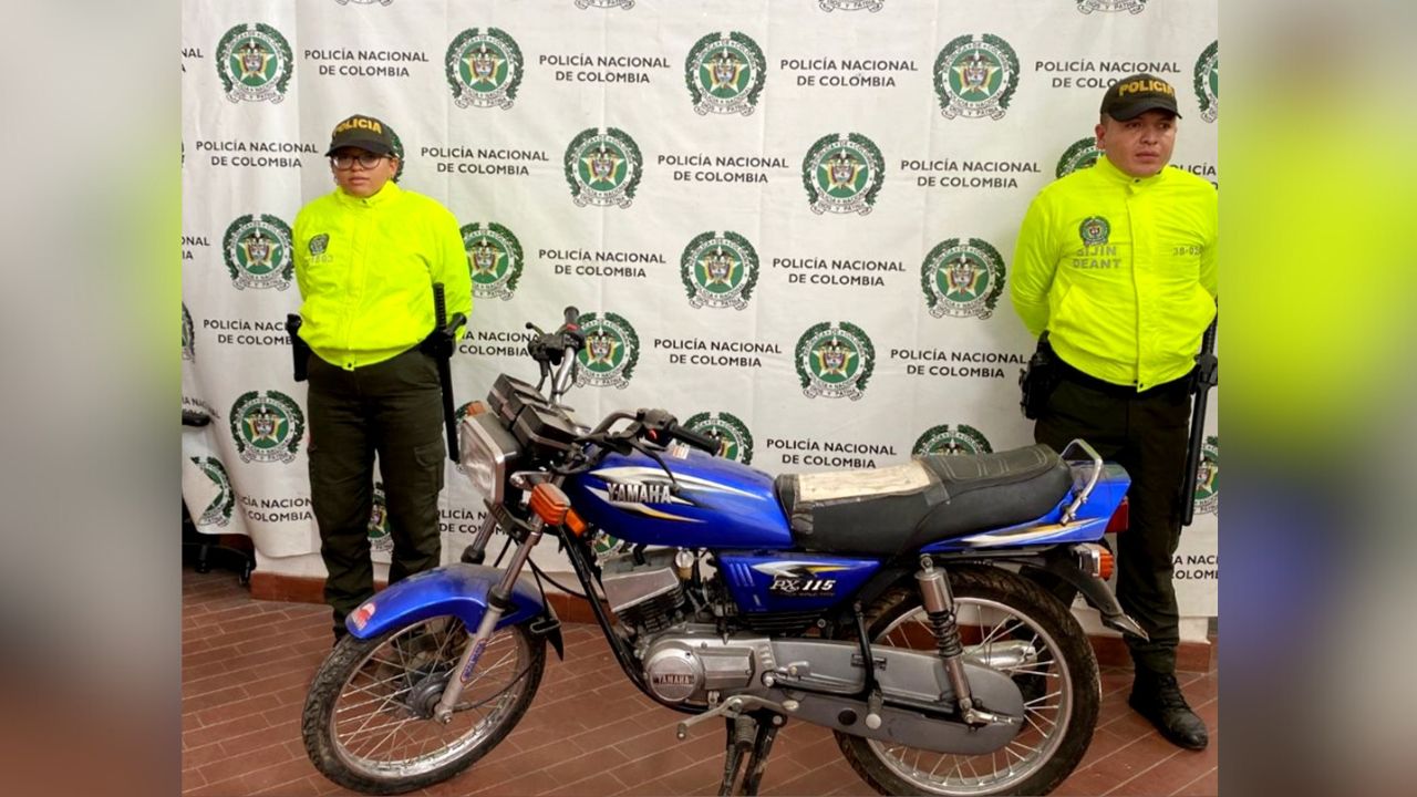 4 motos que habrían sido hurtadas en Medellín fueron recuperadas en estos municipios de Antioquia