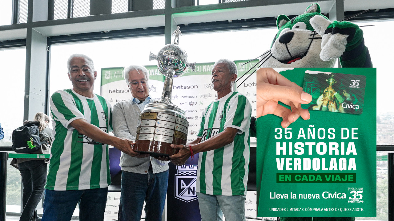 ¡Bellísima! El Metro saca tarjeta cívica conmemorativa de los 35 años de la Libertadores