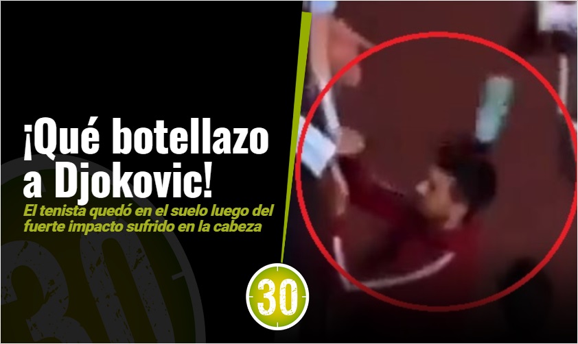 ¡Le va a salir un chichón! Golpean con un tarro en la cabeza a Novak Djokovic 1 9 Novak