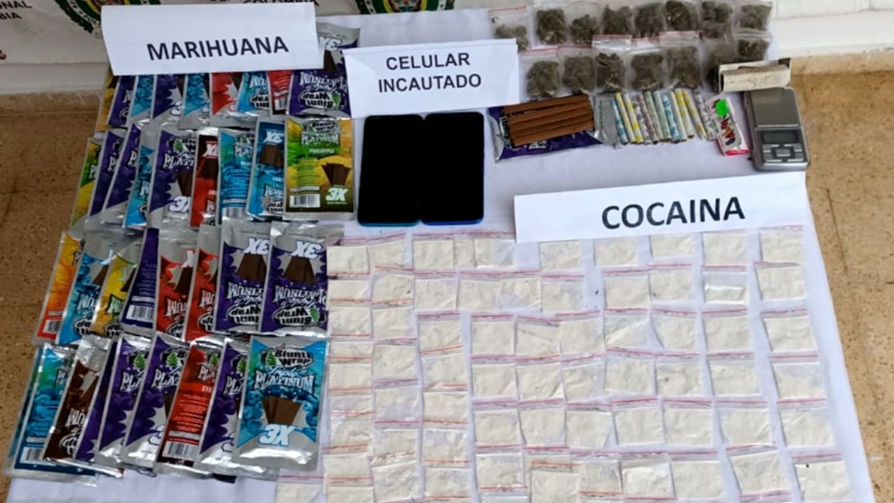 Atrapados con varios gramos de estupefacientes en Antioquia
