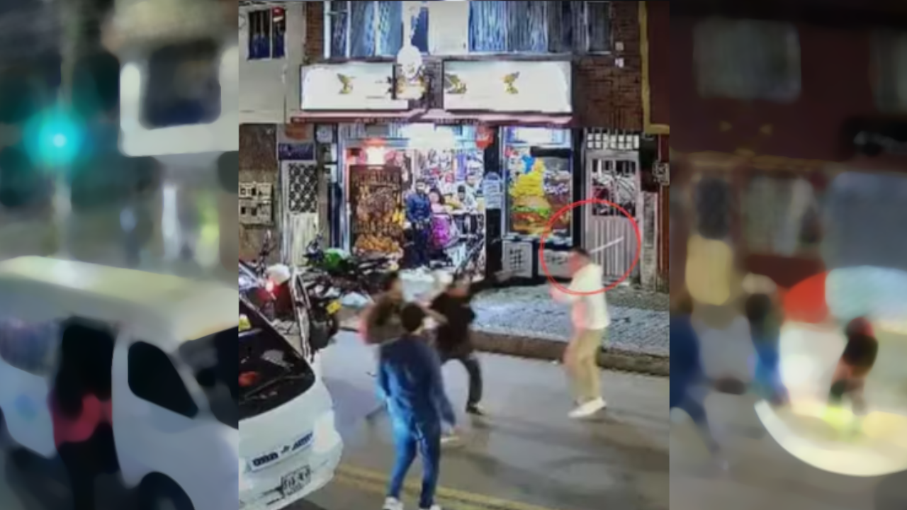 Conductor hirió a un peatón con un machete luego de ser casi atropellado en Bogotá