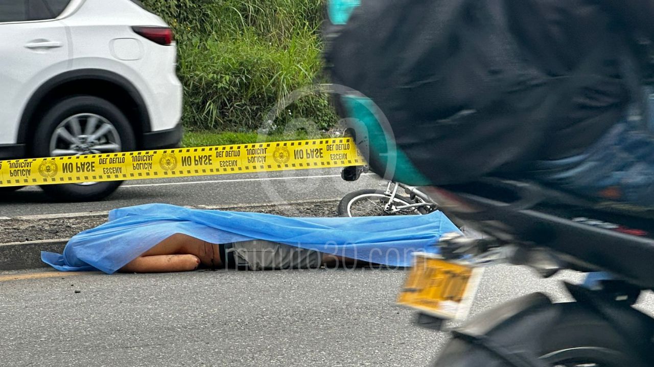 Homicidio en la Autopista Medellín-Bogotá: Ciclista es asesinado en Copacabana, Antioquia