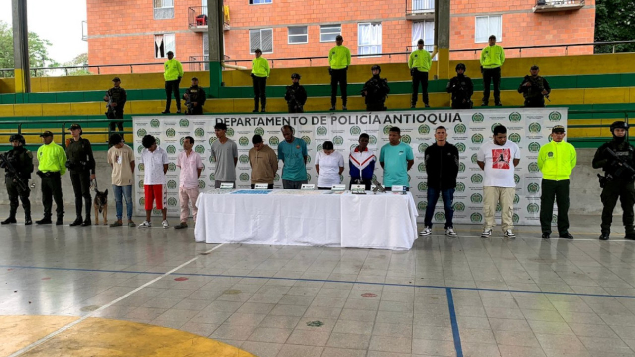 En La Pintada fueron capturadas 11 personas señaladas de vender estupefacientes