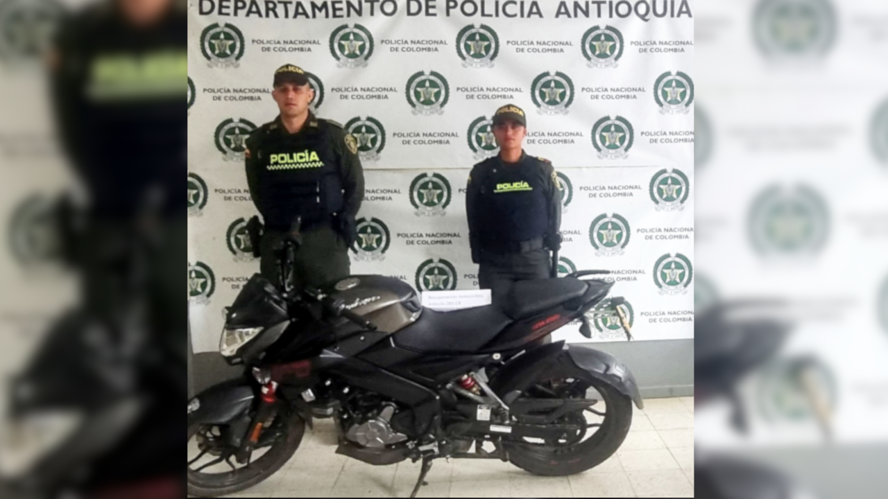 Operativos contra le hurto, recuperaron motocicletas en Antioquia