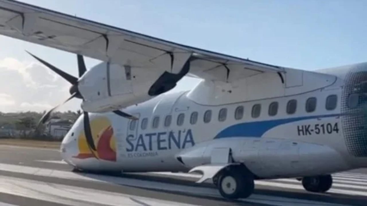 Pánico en vuelo de Satena: Avión pierde llanta durante despegue en San Andrés