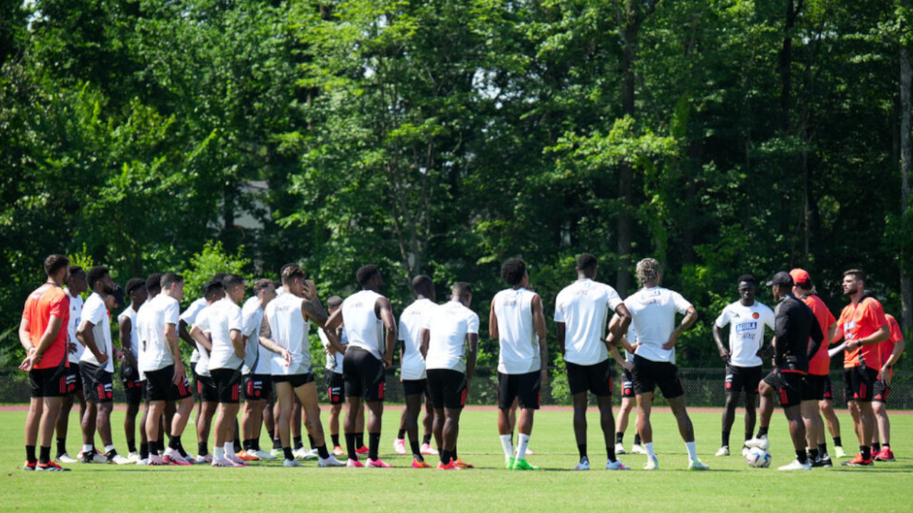 Último día de entrenamiento de la Selección Colombia antes del juego contra Bolivia