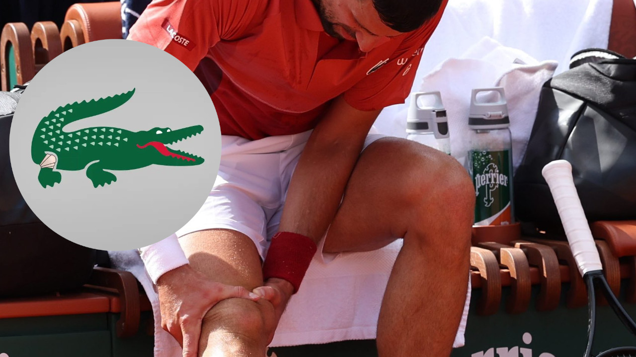 Lacoste hace homenaje al lesionado Novak Djokovic
