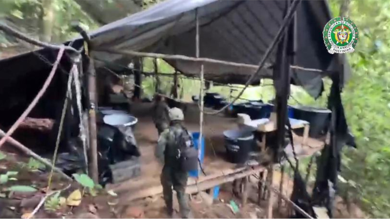 Desmantelan laboratorio de cocaína en Sonsón, Antioquia
