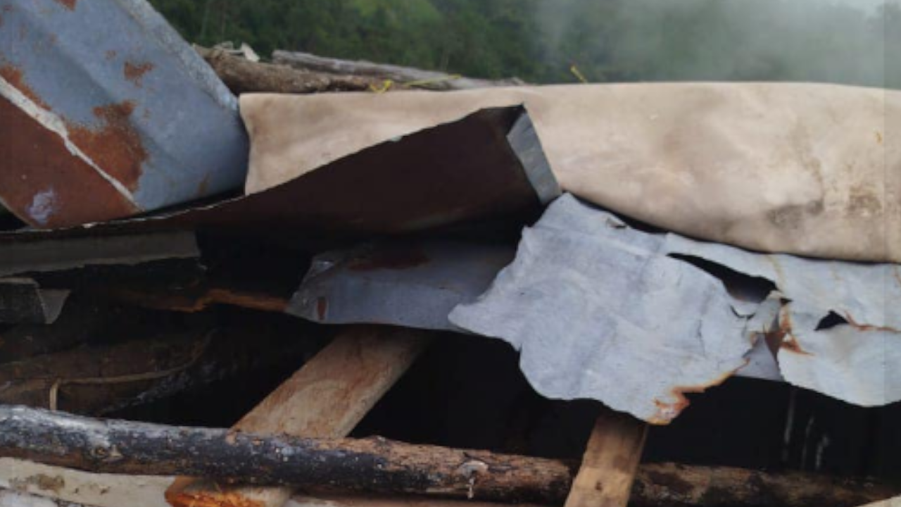 Fuerte vendaval en Támesis deja devastación en cuatro veredas