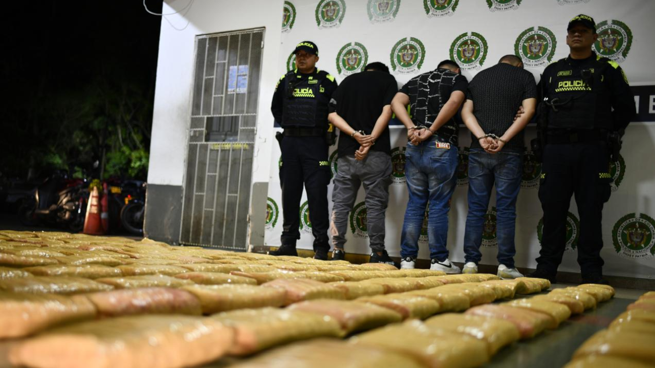 Hombres transportaban 150 mil gramos de marihuana en Aranjuez